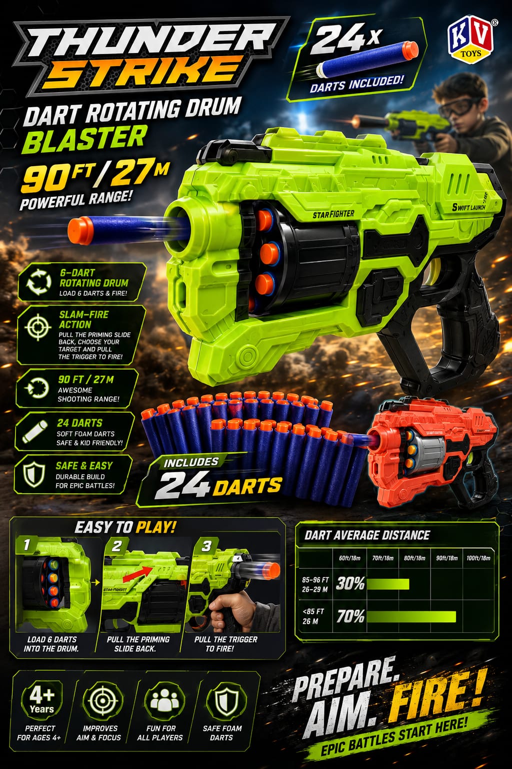 Dart Gun 24 Darts